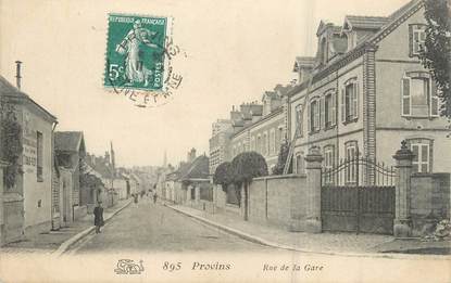 .CPA  FRANCE 77 " Provins, Rue de la gare"