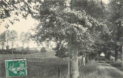 .CPA  FRANCE 77 "Marolles en Brie, Avenue du château"