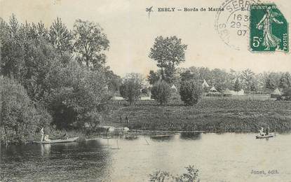 .CPA  FRANCE 77 "Esbly, Bords de Marne"