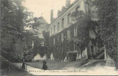 .CPA  FRANCE 77 "Egreville, Château, vue prise des fossés"