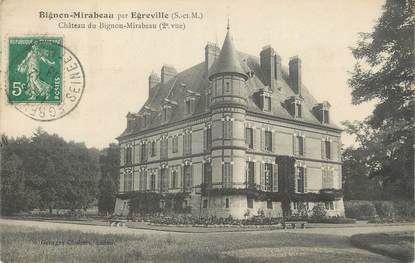 .CPA  FRANCE 77 "Bignon - Mirabeau, Le château"