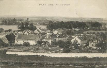 .CPA  FRANCE 77 "Doue, Vue panoramique"