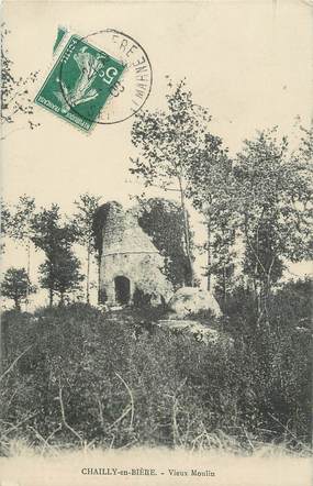 .CPA  FRANCE 77 "Chailly sur Bière, Vieux moulin"