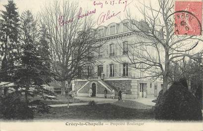 .CPA  FRANCE 77 "Crécy la Chapelle, propriété boulanger"
