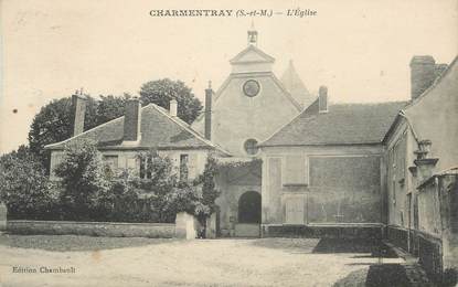 .CPA  FRANCE 77 "Charmentay, L'église"