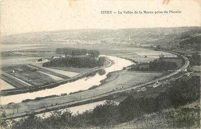 .CPA  FRANCE 77 "Citry, La vallée de la Marne"