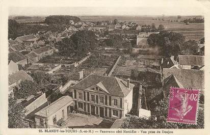 .CPA  FRANCE 77 "Blandy les Tours, Panorama"