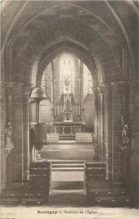 .CPA  FRANCE 77 "Boutigny, Intérieur de l'église"