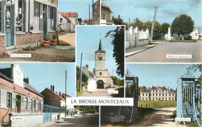 .CPSM   FRANCE 77 "La Brosse Montceaux, Vues"