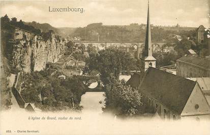  CPA LUXEMBOURG "L'Eglise du Grund, viaduc du nord"