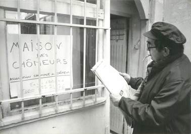 PHOTO ORIGINALE / FRANCE 75 "Paris, la Maison des chômeurs"