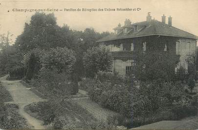 .CPA FRANCE 77 "Champagne sur Seine, Pavillon de réception des usines Schneider et Cie"