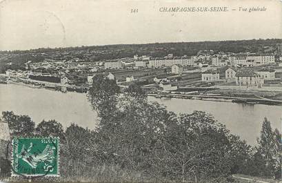 .CPA FRANCE 77 "Champagne sur Seine, Vue générale"