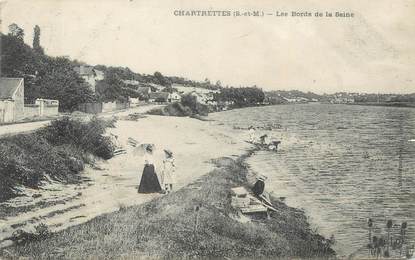 .CPA FRANCE 77 "Chartrettes, Les bords de la Seine"