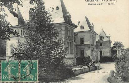 .CPA FRANCE 77 "Chartrettes, Château du Pré"