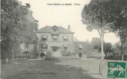 .CPA   FRANCE 77 "Chaumes en Brie, Villa"