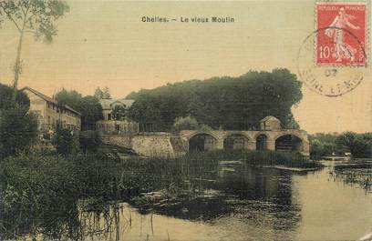 .CPA   FRANCE 77 "Chelles, Le vieux moulin"