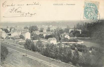.CPA   FRANCE 77 "Chelles, Panorama"