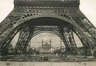PHOTO ORIGINALE / FRANCE 75 "Paris, vue du Trocadéro, Expo 1900"