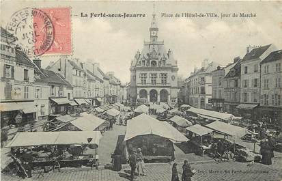 CPA FRANCE 77  "La Ferté sous Jouarre, Place de l'Hôtel de Ville"