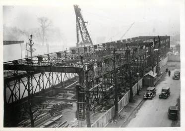 PHOTO ORIGINALE / FRANCE 75 "Paris, la construction du nouveau pont de Neuilly, 1938"