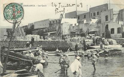  CPA MAROC "Casablanca, les quais"