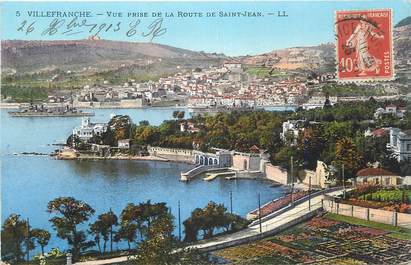 .CPA FRANCE  06 "Villefranche, Vue priise de la route de St Jean"