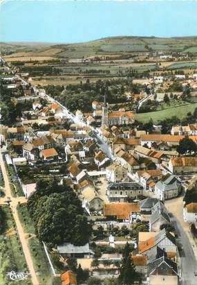 .CPSM  FRANCE  21 "Pouilly  en Auxois, Vue générale aérienne"