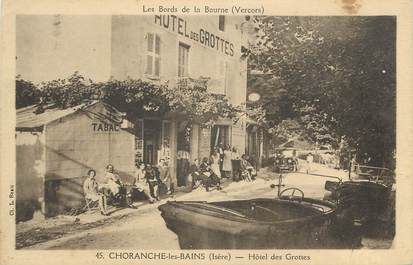 .CPA  FRANCE  38 "Choranche les Bains, Hôtel  des Grottes"