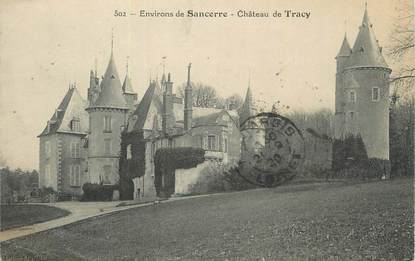 .CPA  FRANCE 89 "Environs de Sancerre, Château de Tracy"