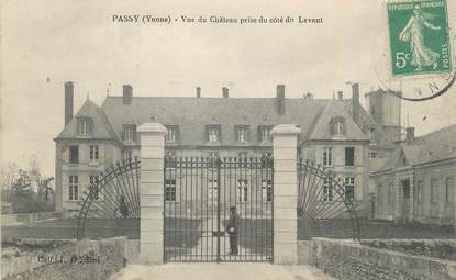 .CPA  FRANCE 89 "Passy, Vue du château prise du côté du levant"