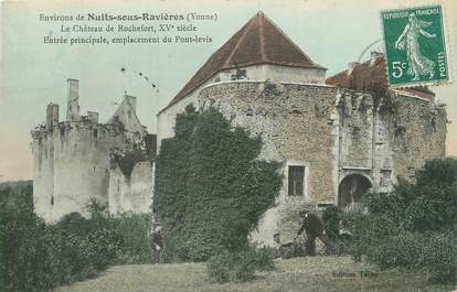 .CPA  FRANCE 89 "Nuits sous Ravières, Le château de Rochefort"