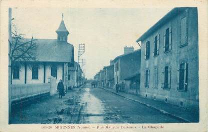 .CPA  FRANCE 89 " Migennes, Rue Maurice Berteaux, la chapelle"