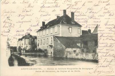 .CPA  FRANCE 89 "Ligny le Chatel, Maison où habitait Marguerite de Bourgogne"