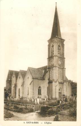 .CPA  FRANCE 89 "Lucy le Bois, L'église"