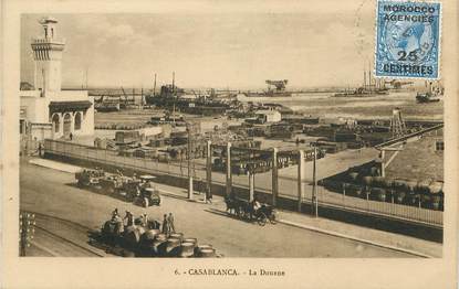 CPA MAROC "Casablanca, la Douane"