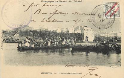 CPA MAROC "Azemmour, la traversée de la Rivière"