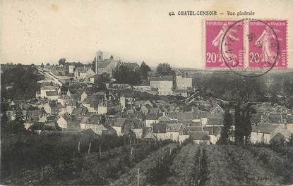 .CPA  FRANCE 89 "Chatel Censoir, Vue générale"