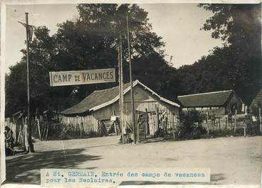  PHOTO ORIGINALE / FRANCE 78 "Saint Germain, entrée des camps de vacances pour les scolaires"