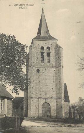 .CPA  FRANCE 89 "Chaumont, L'église"