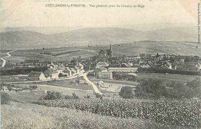 .CPA  FRANCE 89 "Coulanges la Vineuse, Vue générale"