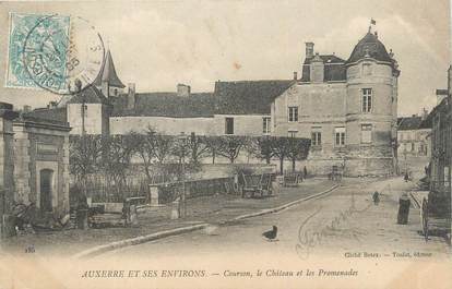 .CPA  FRANCE 89 "Courson, Le château et les promenades"