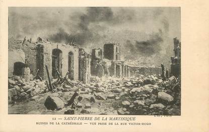 CPA MARTINIQUE "Saint Pierre de la Martinique, ruines de la cathédrale"