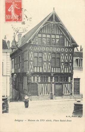 .CPA   FRANCE 89 " Joigny, Maison du XVIème siècle place St Jean"