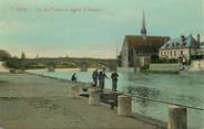 89 Yonne .CPA FRANCE 89 " Sens, Vue de l'Yonne et église St Maurice"