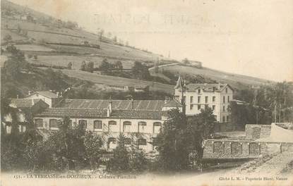 .CPA FRANCE 42 "La Terrasse Doizieu, Château Planchon"