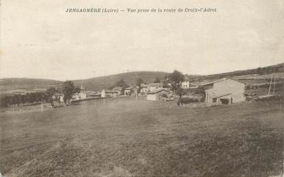 .CPA FRANCE 42 "Jensagnère, Vue prise de la route de Croix de l'Adret"