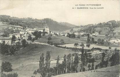 .CPA FRANCE 42 "Gumières, Vue du Levant"