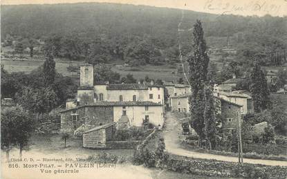 .CPA FRANCE 42 " Mont Pilat, Pavézin, Vue générale"