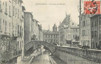 .CPA FRANCE 42 " Montbrison, Les Quais de l'Hôpital"